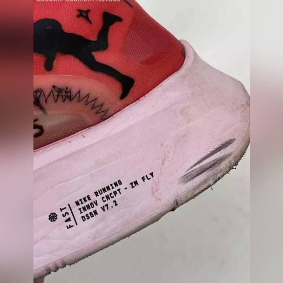 Nike Nathan Bell & Zoom Fly Sp Pink Running Sneakers Tennis Shoes - Women Size 9 - Picture 9 of 9